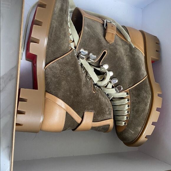 [christian louboutin] bnib macadamia hiking boots - Picture 9 of 16